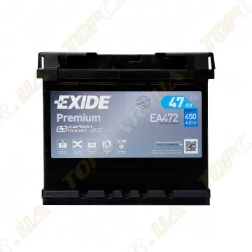Акумулятор Exide Premium 47Ah R+ 450A низькобазовий