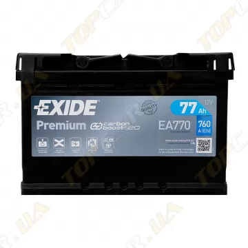 Акумулятор Exide Premium 77Ah R+ 760A