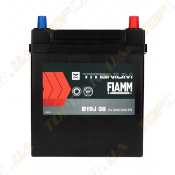 Акумулятор Fiamm Black Titanium 38Ah JR+300A (тонка клема) 