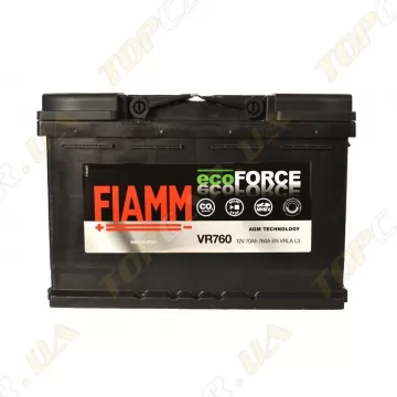 Акумулятор Fiamm Ecoforce AGM 70Ah R+ 760A (EN)