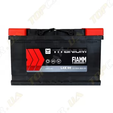 Акумулятор автомобільний Fiamm Titanium Black 95Ah L+ 850A (корпус 80)