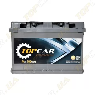 Автомобільний акумулятор Topcar Premium 74Ah R+ 760A