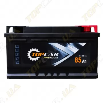 Акумулятор Topcar Korea 85Ah R+ 750A низькобазовий