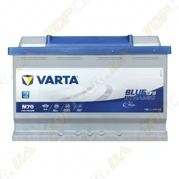 Акумулятор Varta Blue Dynamic Start-Stop EFB (N70) 70Ah R+ 760A