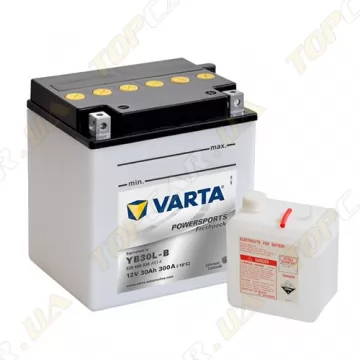 Мото акумулятор Varta PS FP (YB30L-B) 12V 30Ah 300А R+ (сухий)
