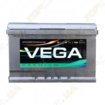 Акумулятор Vega 74Ah R+ 720A