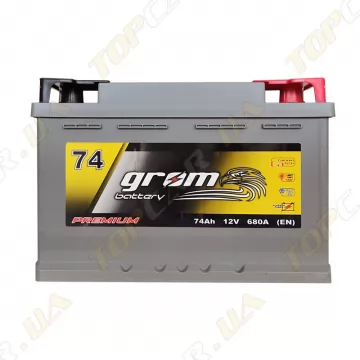 Акумулятор Grom Battery 74Ah R+ 720A (EN)