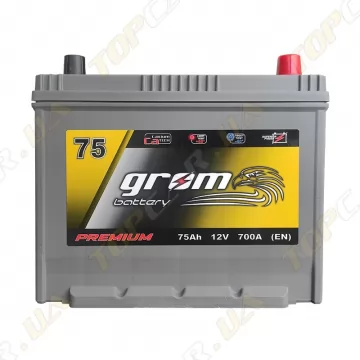 Акумулятор Grom Battery 75Ah 700A JR+ (EN)