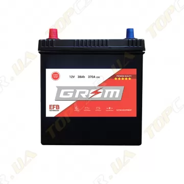 Акумулятор Grom Battery Sebang EFB 38Ah 370A JL+ (EN)