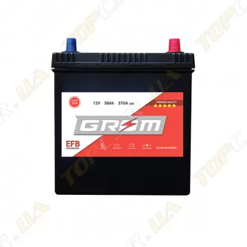 Акумулятор Grom Battery Sebang EFB 38Ah 370A JR+ (EN)