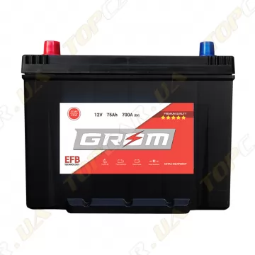 Акумулятор Grom Battery Sebang EFB 75Ah 700A JL+ (EN)