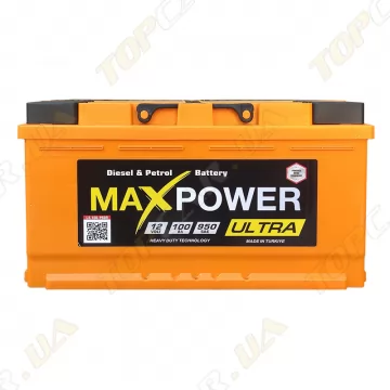 Автомобільний акумулятор MaxPower 100Ah R+ 950A Ultra