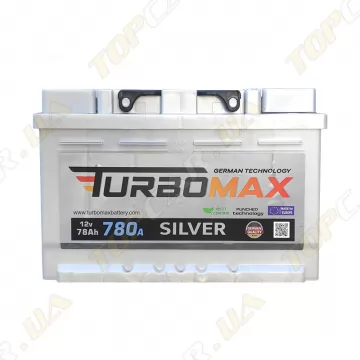 Акумулятор TurboMax Silver 78Ah R+ 780A низькобазовий