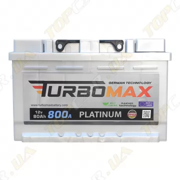 Акумулятор TurboMax Platinum 80Ah R+ 800A