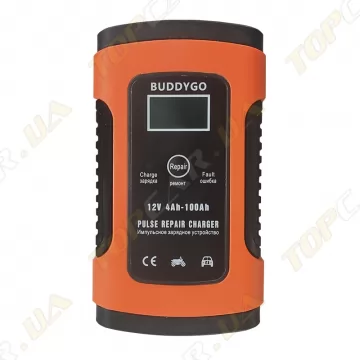 Зарядний пристрій BuddyGo 4-100 А/год з цифровим індикатором для авто акумуляторів